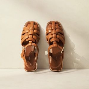 Zara Leather Cage Sandals